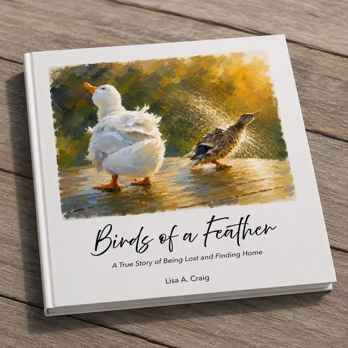Birds of a Feather hardcover book mockup